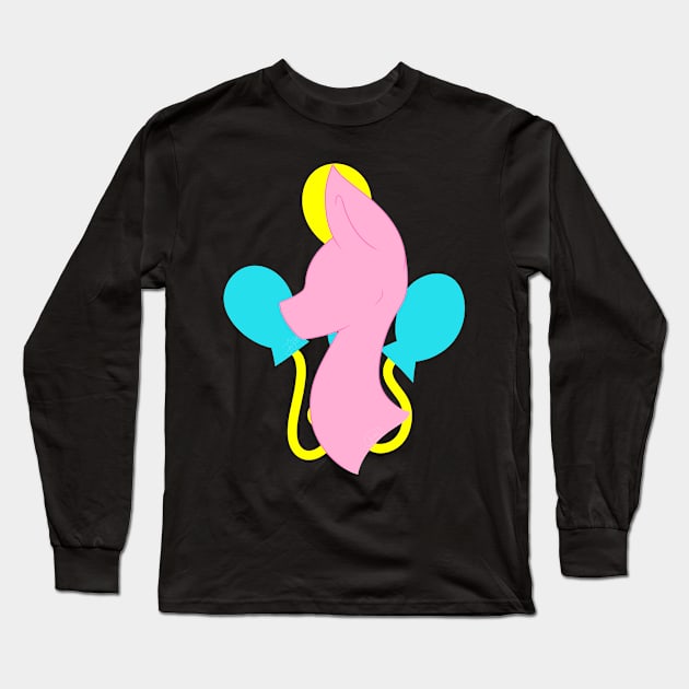 Silhouette - Pinkie Pie Long Sleeve T-Shirt by ForsakenSky